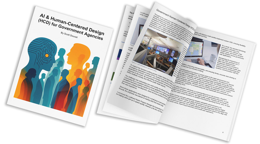 AI & Human-Centered Design for Government Agencies Guide cover mockup