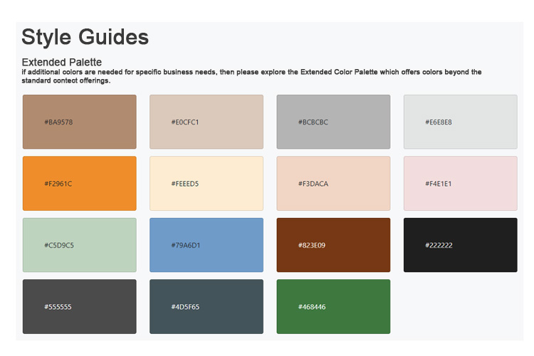 Custom Style Guides